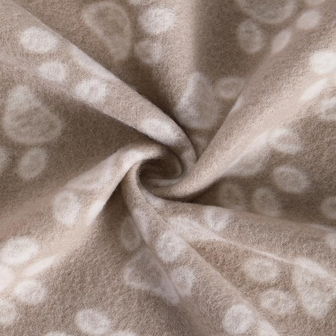 CAI TENG 3 Pack Pet Blankets for Small Dogs Dog Blanket 21x30 Inch Soft Pet Fleece Blanket Warm Puppy Essentials for Bed Cute Paw Printed Throw Dog Brown