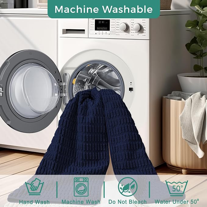 Foxdecor Couch Cover Sofa Covers Washable, Dog Bed Cover Couch Covers for 3 Cushion Couch Sofa Pet Friendly, Dog Couch Cover Furniture Covers for Pets.(Dark Blue 32x94 inch)