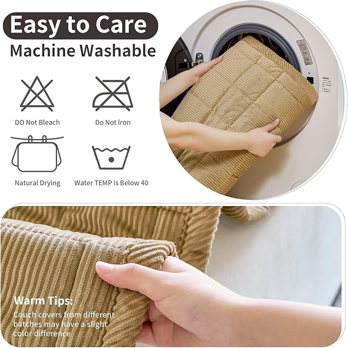 Couch Covers for Dogs Washable, 27.6"x59.1" Non Slip Couch Covers for Loveseat Sofa Pet Friendly, Soft Fuzzy Sofa Covers for Pet, Dog Couch Cover Furniture Protector(1PC,Light Brown)