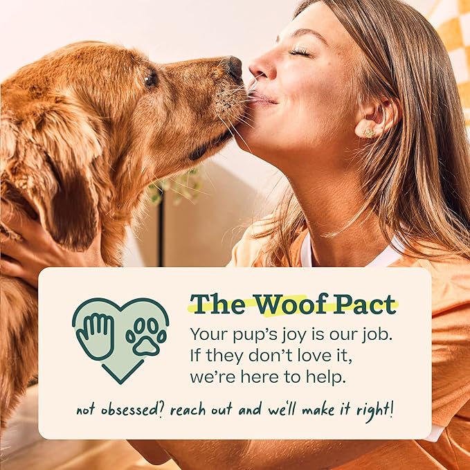WOOF - Bite n' Brush Refills Treats for the Dog Toothbrush Toy - Scrub Plaque and Tartar from Your Dog's Teeth and Mouth - Dog Dental Sticks - 18 Refills - Chicken