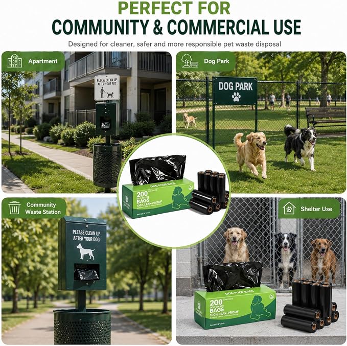 Sherr 100 Boxed Rolls 20000 Counts Dog Poop Bags Bulk Leak Proof Dog Waste Bags Pet Doggy Waste Poop Box Universal for Puppy Pets Outdoor Walking and Travel, 100 Rolls of 200