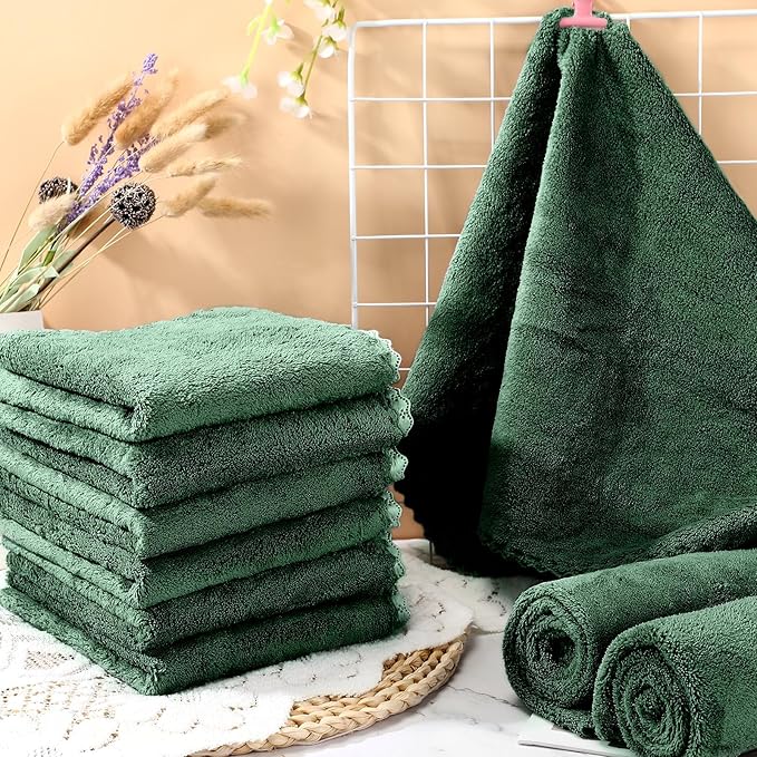 SmoothNovelty 5 Pcs Waterproof Guinea Pig Blankets Washable Small Animal Pee Pad Pet Blanket Sleep Bedding Mats Absorbent Guinea Pig Cage Liner Reusable Pet Sleep Pad(Dark Green,18" X 24",Classic)