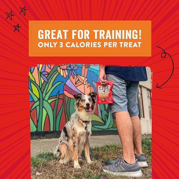 Stella & Chewy's Training Dog Treats - Crav'n Bac'n Soft Bacon & Beef Bites - Premium USA Made - Low Calorie Rewards - 8.25oz