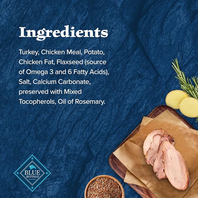 Blue Buffalo Wilderness Trail Treats Turkey Crunchy Dog Biscuits, Grain-Free & High-Protein, Bite-Sized Training Treats Made with Real Turkey & Natural Ingredients, 36-oz Bag