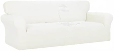 PureFit 100% Dual Waterproof Couch Cover Slipcovers for Couches and Sofas - Stretch Non Slip Fleece Sofa Covers Washable, Leakproof Furniture Protector for Kids, Pets, Dog (Oversized Sofa, Beige)