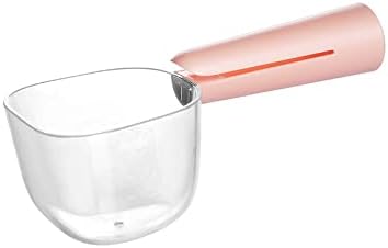 Pet Cat Dog Food Scoop, Dog Food Cup Capacity Cat Food Scooper With Sealing Clip, Ice, Coffee Bean, Flour Scoop Pink
