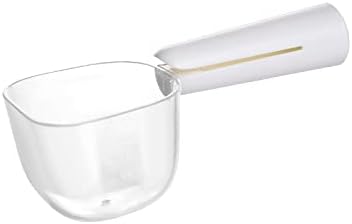 Pet Cat Dog Food Scoop, Dog Food Cup Capacity Cat Food Scooper With Sealing Clip, Ice, Coffee Bean, Flour Scoop White