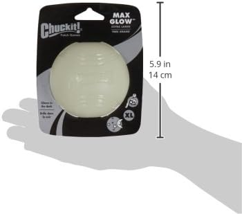 Chuckit! Glow in the Dark Bouncy Balls - Ball for Dogs, Dog Toy, Max Glow Balls - Extra-Large, 3.5 Inch, Pack of 12