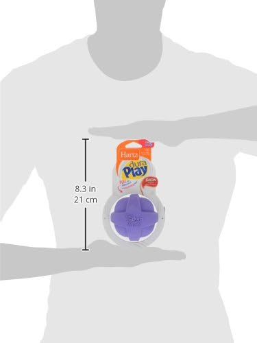 Hartz DuraPlay Bacon Scented Dog Toys, Large 1 Count, Colors May Vary (Pack of 2)