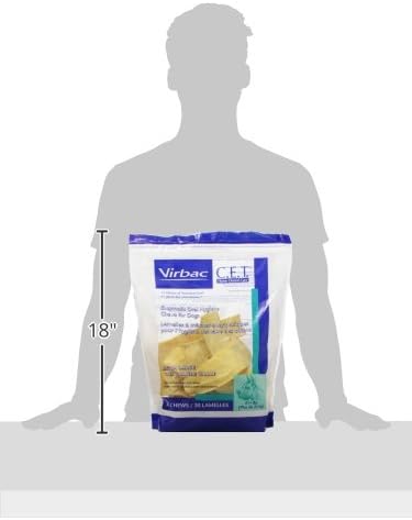 Virbac C.E.T. Enzymatic Oral Hygiene Chews, Extra Large Dog, 30 Count