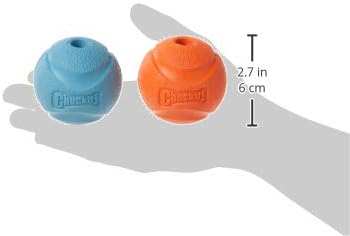 Chuckit! Medium Fetch Ball 2.5", 2 Pack (Colors Vary)