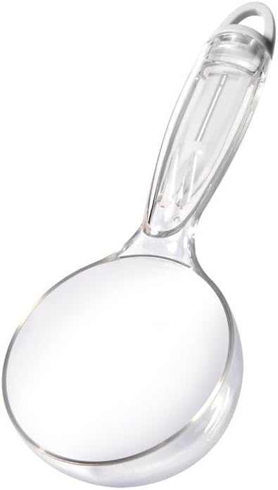 Pet Cat Dog Food Scoop, Dog Cup Capacity Cat Food Scooper With Sealing Clip, Puppy and Cat Coffee Bean, Flour Scoop White