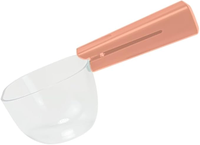 Food Scoop, Pet Cat Dog Food Cup Capacity Cat Food Scooper With Sealing Clip, Ice, Coffee Bean, Flour Scoop Pink