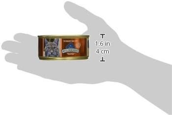 Blue Buffalo Wilderness Turkey Paté Adult Wet Cat Food, High-Protein & Grain-Free Recipe Enhanced with Vitamins, Minerals, and Other Nutrients, 5.5-oz. Cans (24 Count)