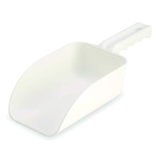 Remco 6400X Color-Coded Plastic Hand Scoop - BPA-Free, Food-Safe Scooper, Commercial Grade Utensils, Restaurant and Food Service Supplies, Large 32 Ounce Size, White