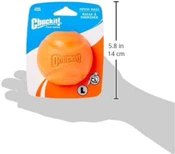 Chuckit! High-Bounce Rubber Fetch Ball, Large (3 Inch), Pack of 1, Assorted Colors, For Large Breeds
