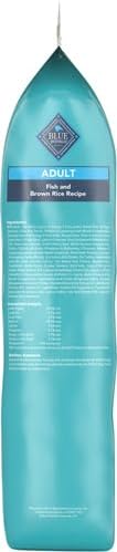 Blue Buffalo Life Protection Formula Fish & Brown Rice Adult Dry Dog Food, Supports Immunity with Antioxidant-Rich LifeSource Bits, Promotes Healthy Muscle Development, Skin & Coat Health, 30 lbs.