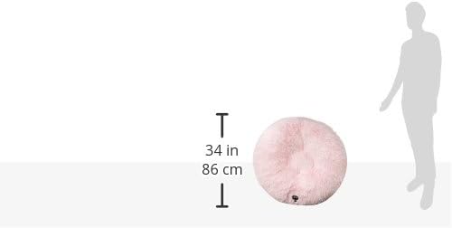 Bessie + Barnie Extra Plush Faux Fur Dog Bed - Circle Shape, Waterproof Lining, Removable Washable Cover, Multiple Sizes and Colors Available