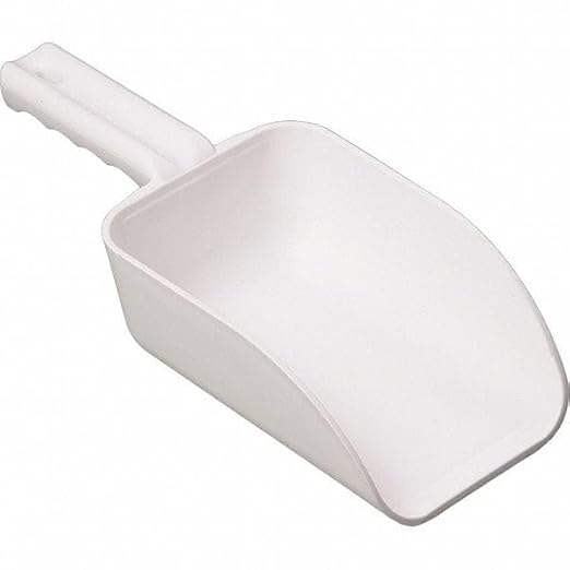 Remco 6400X Color-Coded Plastic Hand Scoop - BPA-Free, Food-Safe Scooper, Commercial Grade Utensils, Restaurant and Food Service Supplies, Large 32 Ounce Size, White