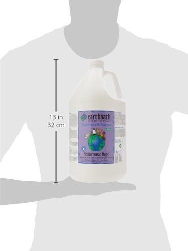 earthbath, Mediterranean Magic Dog Shampoo - Deodorizing Shampoo for Dogs, Rosemary Scented Dog Wash, Made in USA, Shampoo for Smelly Dogs, Cruelty Free Pet Shampoos - 128 Oz (1 Pack)