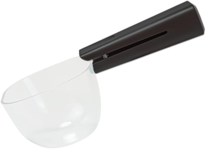 Food Scoop, Pet Cat Dog Food Cup Capacity Cat Food Scooper With Sealing Clip, Ice, Coffee Bean, Flour Scoop Black