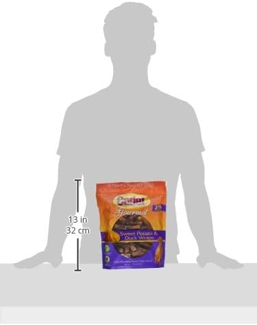 Cadet Gourmet Sweet Potato & Duck Dog Treats Wraps - Healthy & Natural Sweet Potato & Duck Dog Training Treats for Small & Large Breeds - Inspected & Tested in USA (28 oz.)