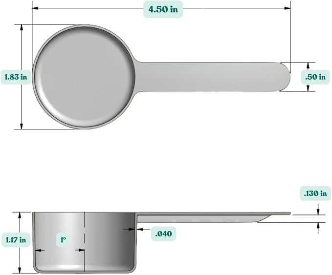 3 Tablespoon (1.5 Oz. | 43 mL) Long Handle Plastic Measuring Scoop for Coffee, Protein Powder, Pet Food, Spices, Grains, Dry Goods – Food-Grade BPA-Free (Pack of 10)