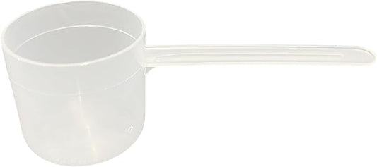 63 mL (63 CC | 2.13 Oz.) Long Handle Plastic Measuring Scoop for Coffee, Protein Powder, Pet Food, Spices, Grains, Dry Goods – Food-Grade BPA-Free (Pack of 100)