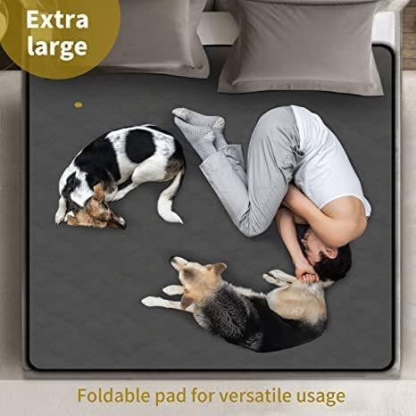 Washable Reusable Dog Pee Pads, 82"x102" Absorbent & Waterproof Puppy Training Pad for Crate, Playpen & Carpet, Large Potty Pads for Dogs, Cats & Small Pets