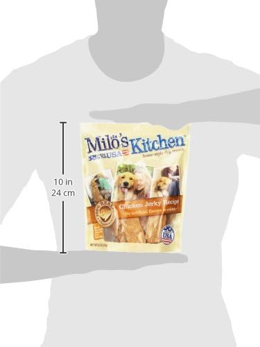 Milo's Kitchen Homestyle Dog Treats, Chicken Jerky, 8.5 Ounce, High Protein, No Artificial Flavors (Pack of 5)