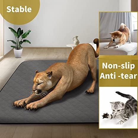 Washable Reusable Dog Pee Pads, 34"x52" Absorbent & Waterproof Puppy Training Pad for Crate, Playpen & Carpet, Large Potty Pads for Dogs, Cats & Small Pets