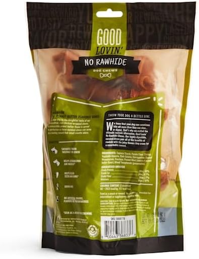 Good Lovin' by Petco No Rawhide Small Peanut Butter Flavored Dog Bones 14 oz. Count of 10