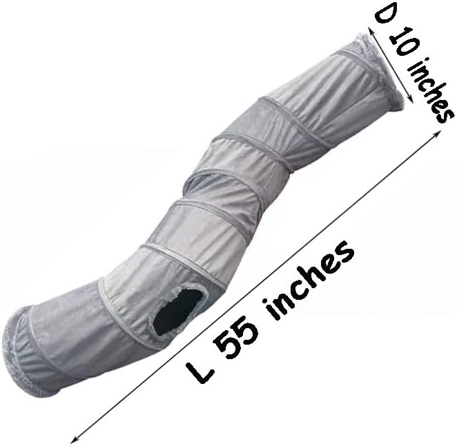 2-Way Collapsible Cat Tunnel Tube Toy Pack— Interactive Play Tunnel with Peek Holes, Ball and Wand Toy for Indoor Cats, Kittens, Puppies & Rabbits | Hours of Fun & Exercise