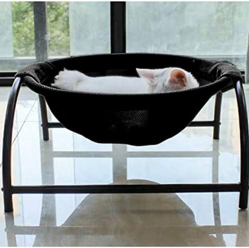 JUNSPOW Cat Bed Dedicated Replacement Net Cover Soft Durable Breathability (Black)