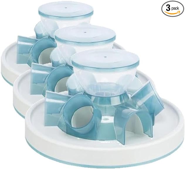 TRIXIE Tunnel Slow Feeder for Cats and Dogs, Interactive Cat Toy, Pet Food Dispenser, Treat Dispenser (Pack of 3)
