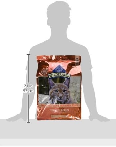 Blue Buffalo Wilderness Chicken Natural High-Protein Grain-Free Dry Food Hairball & Weight Control for Adult Indoor Cats, Real Chicken First, Antioxidant-Rich LifeSource Bits Support Immunity, 11 lbs.