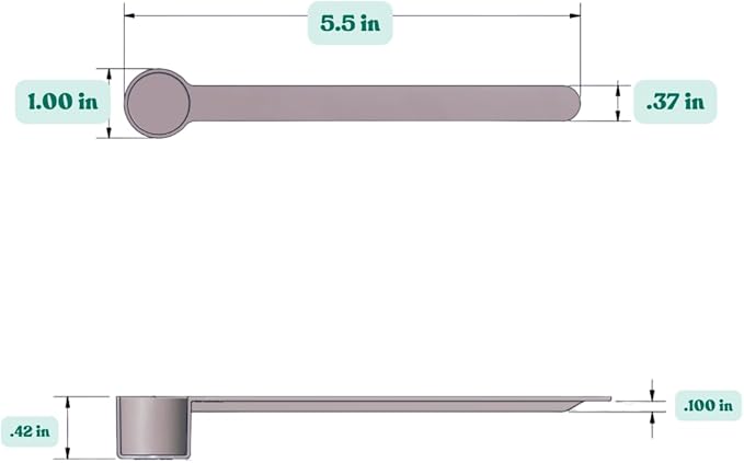 4 mL (3/4 Teaspoon) Long Handle Plastic Measuring Spoon for Coffee, Protein Powder, Pet Food, Spices, Grains, Dry Goods – Food-Grade BPA-Free (Pack of 25)