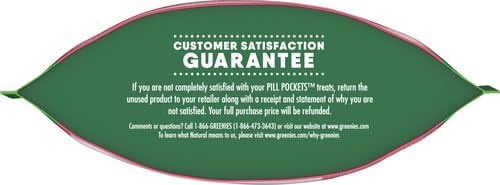 Greenies Feline Pill Pockets for Cats Natural Soft Cat Treats, Salmon Flavor, 1.6 oz. Pouch (45 Treats) (Pack of 2)