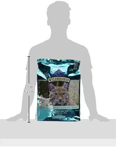 Blue Buffalo Wilderness Chicken Natural High-Protein Grain-Free Dry Food Hairball Control for Adult Indoor Cats, Real Chicken First, LifeSource Bits Support Immunity, Promotes Strong Muscles, 11 lbs.