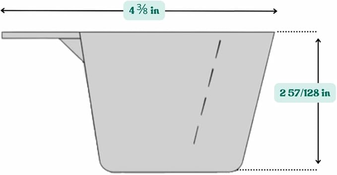 5 Oz. (2/3 Cup | 150 mL) Scoop for Coffee, Protein Powder, Pet Food, Spices, Grains and Dry Goods – Plastic Food-Grade, BPA-Free Measuring Cup (Pack of 5)