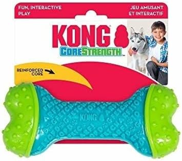 KONG CoreStrength Bone - Dog Dental Chew Toy - Durable, Multi-Layered Dog Toy for Enrichment Play & Dental Care - with Textured Body for Teeth Cleaning - for Medium/Large Dogs (Pack of 2)