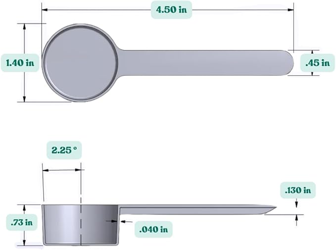 1 Tablespoon (1/2 Oz. | 3 Teaspoon | 14.8 mL) Long Handle Plastic Measuring Spoon for Coffee, Protein Powder, Spices, Grains, Dry Goods – Food-Grade BPA-Free (Pack of 1)