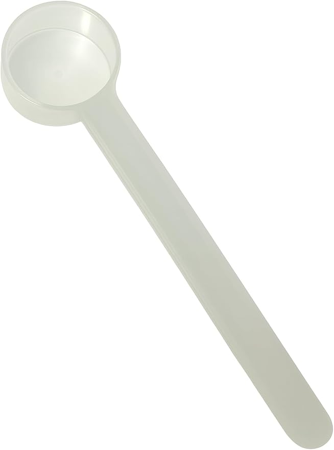 1/2 Tablespoon (1.5 Teaspoon | 7.5 mL) Long Handle Plastic Measuring Spoon for Coffee, Protein Powder, Pet Food, Spices, Grains, Dry Goods – Food-Grade BPA-Free (Pack of 1)