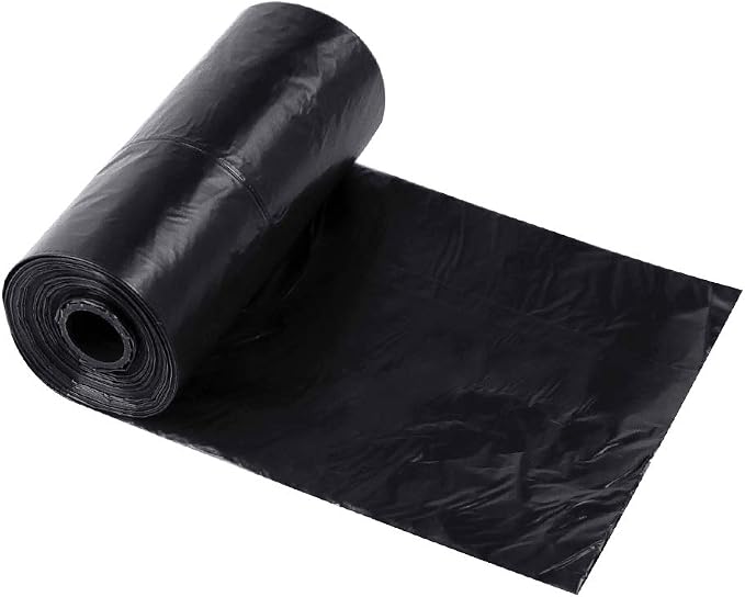 Dog Poop Bags Dispenser with Carabiner Clip, Doggy Poop Bag Holders for Leashes Include 1 Roll (15 Bags) Leak-Proof Large Lavender Scented Doggie Pet Waste Bags,Dog Accessories, Black