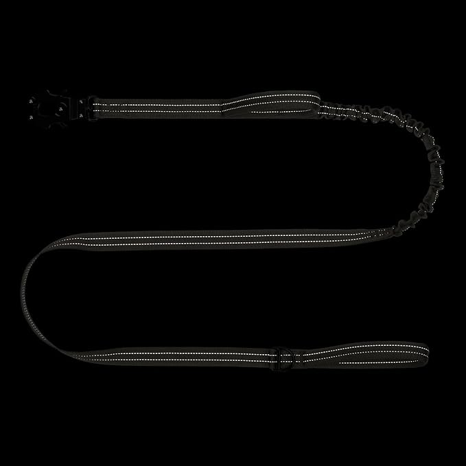 ICEFANG Tactical Dog Leash,K9 Training Walking Bungee Lead with 2 Control Handle,Heavy Duty Quick Release Metal Clasp,for Medium Large Breed (Reflective Green, 6 FT)