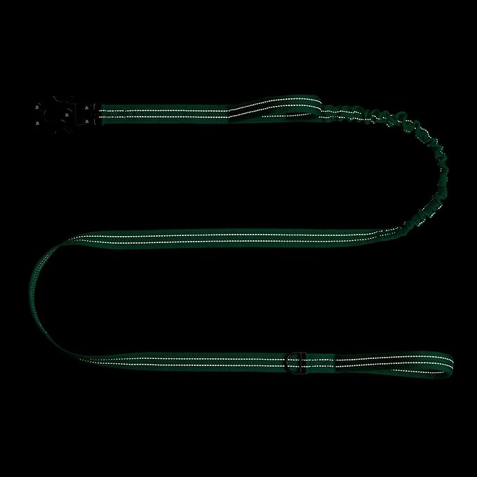 ICEFANG Tactical Dog Leash,K9 Training Walking Bungee Lead with 2 Control Handle,Heavy Duty Quick Release Metal Clasp,for Medium Large Breed (Teal, 6 FT)