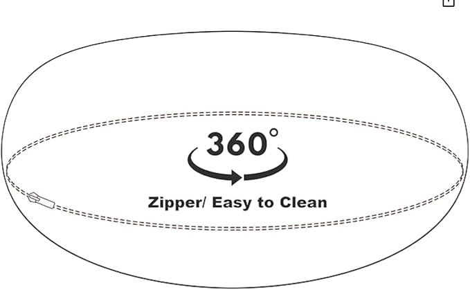 Bessie + Barnie Bagel Bed for Dogs and Cats – Round Pet Bed with 360-Degree Zipper, Waterproof Liner, Machine Washable Cover, Eco-Friendly Polyfill – Plush Donut Puppy Bed for Dogs