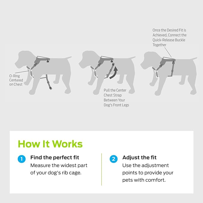 Premier Pet No Pull Comfort Harness - Reduces Pulling for Better Walks - Adjustable Fit with 4 Points - Soft Padded Design for Comfort - Reflective Stitching for Safety - Easy to Use Everyday - Medium