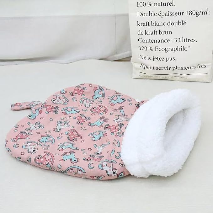 Soft & Safe Cat Tunnel Sleep Bag Bed Cozy Hideway for Kitty's Comfort (Pink, Large)