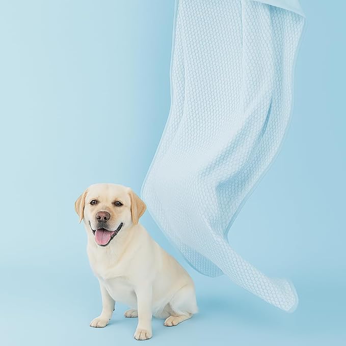 Woofry Double-Sided Pet Cooling Blanket, QMAX>0.5 Pet Throw Blanket, Stain Resistant Dog Cooling Mat, Lightweight Breathable Furniture Protector Bed Couch, Machine Washable, 50''*60''